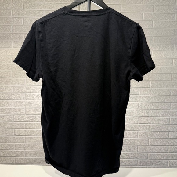 Hollister California Black Graphic Logo T Shirt Crew Neck Mens - Picture 3 of 4